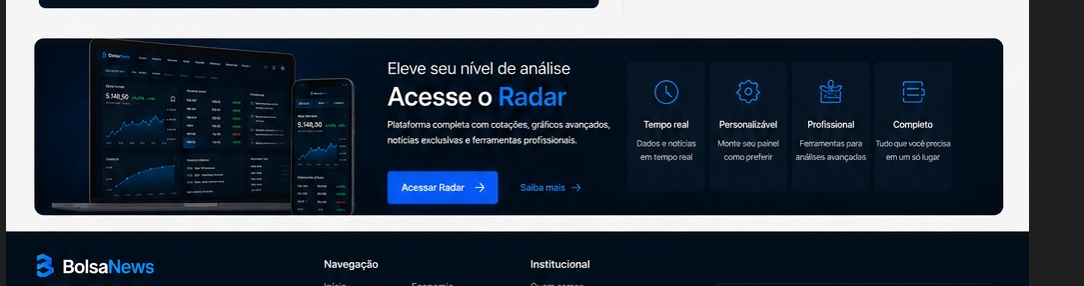 Acesse o Radar, plataforma profissional de intelig&ecirc;ncia financeira